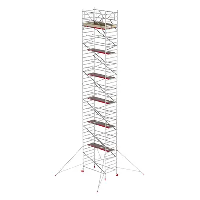 Altrex Schelă mobilă RS TOWER 42 lată, platformă din lemn, lungime 1,85 m, înălțime de lucru 14,