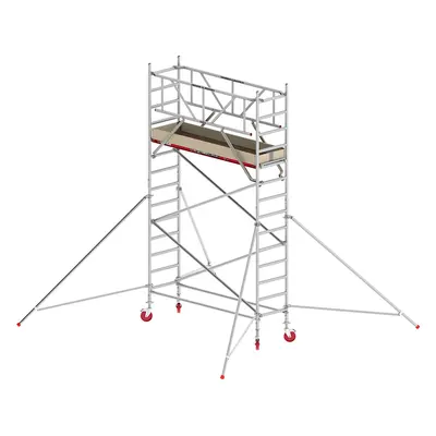 Altrex Schelă mobilă RS TOWER 41 îngustă, platformă din lemn, lungime 2,45 m, înălțime de lucru 