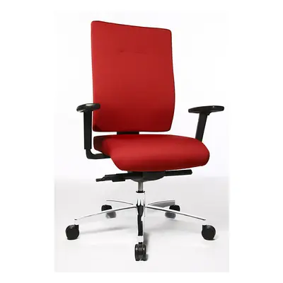 Topstar Scaun rotativ de birou PROFI STAR 15, spătar ergonomic, roșu