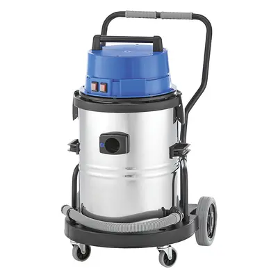 eurokraft pro Aspirator industrial cu aspirare umedă și uscată, recipient din inox 50 l, 2400 W,