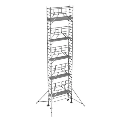 ZARGES Schelă mobilă S-PLUS, platformă 1,80 x 0,60 m, înălțime de lucru 11,20 m