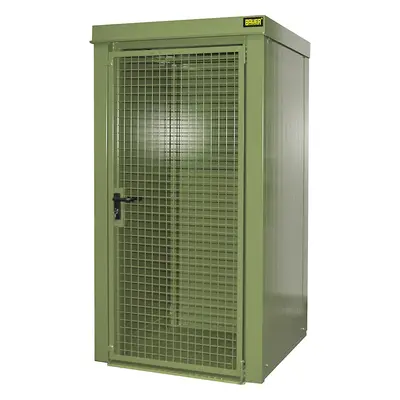 eurokraft pro Container pentru butelii de gaz, ignifug, pentru 9 butelii cu Ø 230 mm, verde