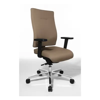 Topstar Scaun rotativ de birou PROFI STAR 15, spătar ergonomic, maro deschis