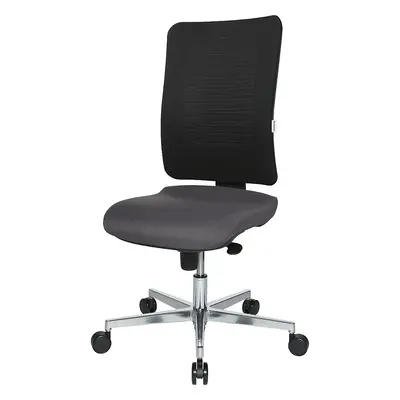 eurokraft pro Scaun rotativ de birou V2 șezut ergonomic, bază din aluminiu, în formă de cruce, s