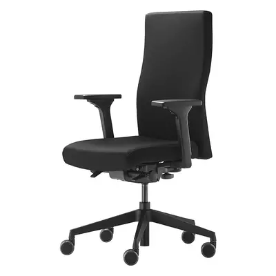 TrendOffice Scaun rotativ de birou TO-STRIKE 9248, cu cotiere reglabile 4D, negru