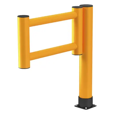 Ampere Rack Mammut Ușă de securitate Swing Gate, î. x lăț. 1,1 x 1 m, galben trafic