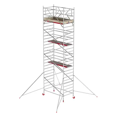 Altrex Schelă mobilă RS TOWER 42 lată, platformă din lemn, lungime 2,45 m, înălțime de lucru 9,2