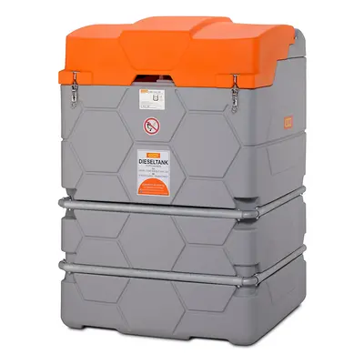 CEMO Rezervor de motorină CUBE, Outdoor Basic, volum 2500 l, cu pompă electrică 72 l/min