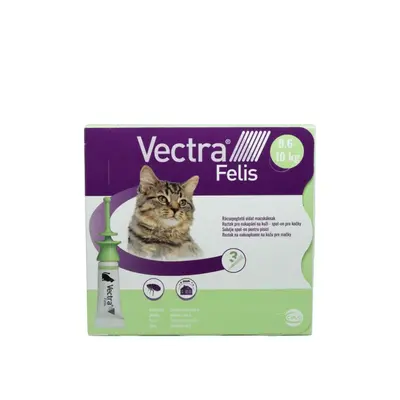 Vectra felis, antiparazitar extern pisica, 3 pipete