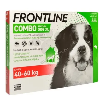 Frontline Combo XL Pentru Caini cu Greutatea Intre 40 60 kg 1 pipeta