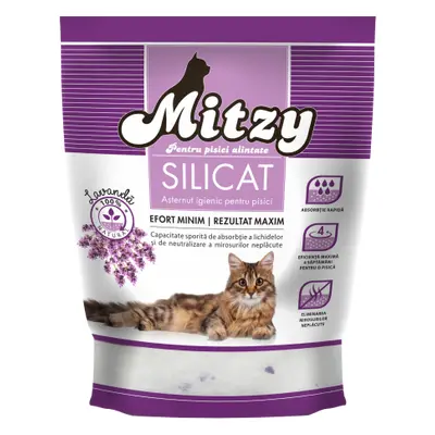 Nisip Silicat Pentru Pisici Mitzy Lavanda 3.8 L