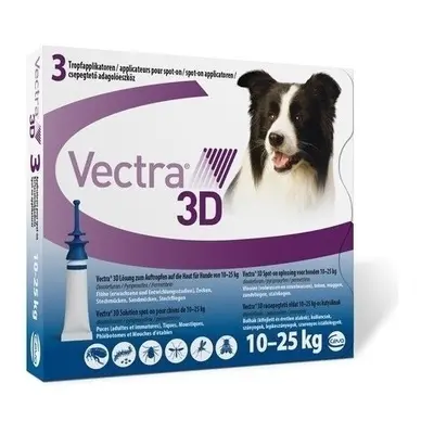 Vectra 3D 10-25kg, antiparazitar extern pentru caini intre 10-25kg, 1 pipeta