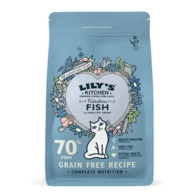 Lilys Kitchen Adult Fabulous Fish and Healthy Herbs Dry Complete Cat Food 800 g