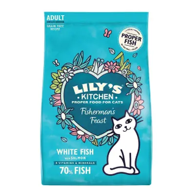 Lilys Kitchen Cat Fishermans Feast White Fish With Salmon Dry Food 2 kg