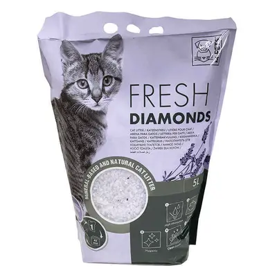 Nisip Silicat Pentru Pisici, Fresh Diamonds, Lavanda, 5 L