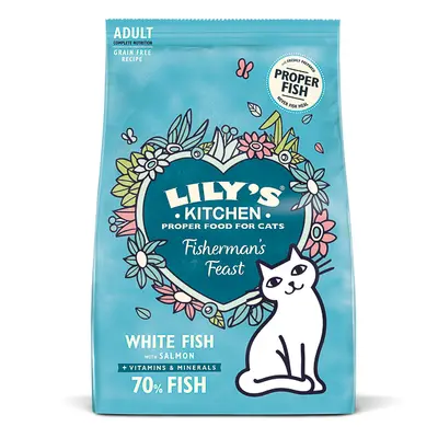 Lily's Kitchen Cat Fishermans Feast White Fish With Salmon Dry Food 800 g