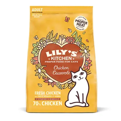 Lily's Kitchen Adult Delicious Chicken and Healthy Herbs Dry Complete Cat Food 2 kg