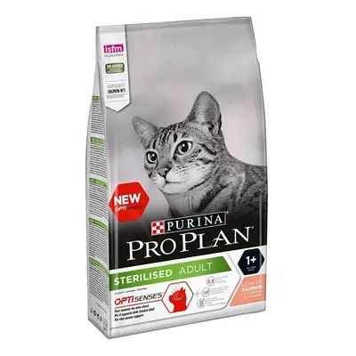 Purina Pro Plan Sterilised OptiSenses, somon, hrana uscata pentru pisici adulte sterilizate, 1.5