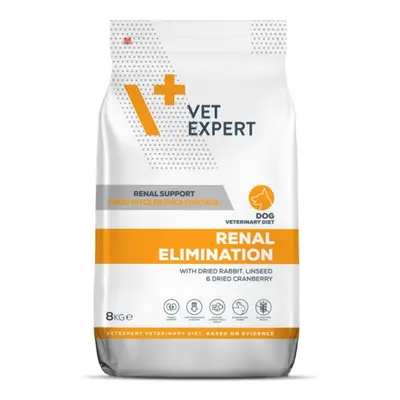 DIETA VETERINARA RENAL ELIMINATION DOG, VETEXPERT, 8 KG