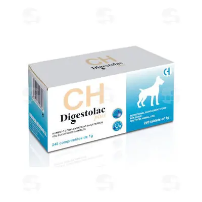 Digestolac Plus - Supliment digestiv pentru caini - 240cpr.