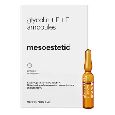 Mesoestetic Fiole cu Acid Glicolic 10% si Vitamina E+F Efect Exfoliant cutie 10 fiole