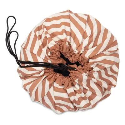 Play&GO Stripes Brown - Sac depozitare jucarii/Salteluta joaca