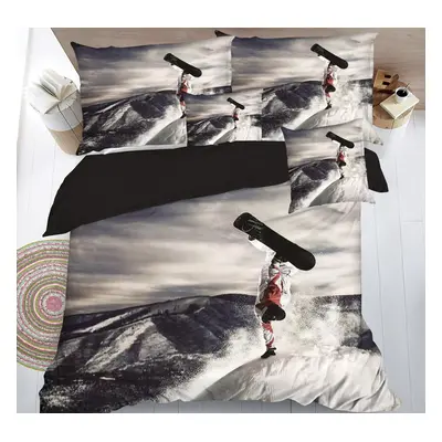 Lenjerie de pat 3D Snowboarder, 7 piese