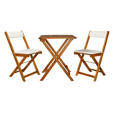 Set mobilier de gradina pliabil Culoare crem, CHINO