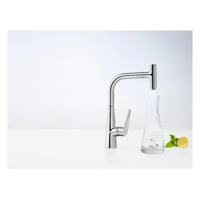 Baterie bucatarie Hansgrohe Talis Select S 300, dus extractibil, crom - 72821000