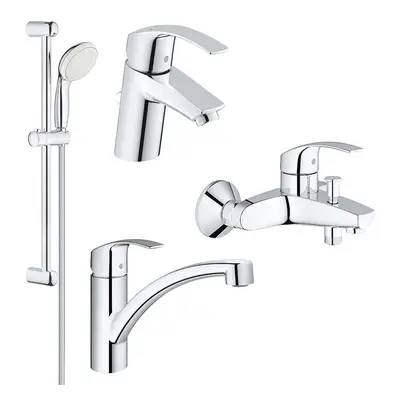 Set complet baterii baie si bucatarie Grohe Eurosmart New-(33265002,33300002,27853001,33281002)