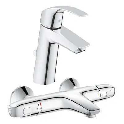 Pachet: Baterie Grohe cada/dus termostat Grohtherm 1000-34155003 + Baterie lavoar Grohe Eurosmar