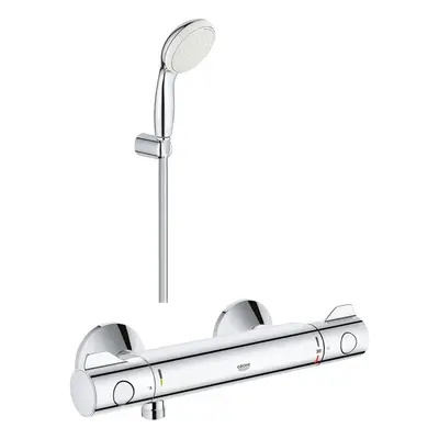 Pachet Baterie cabina dus termostat Grohe Grohtherm 800 + set dus porter si 2 tipuri de jet New 