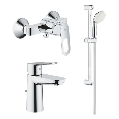 Pachet 3 in 1 baterie cabina dus Grohe Bauloop, lavoar, set dus (23340000,27853001,23335000)