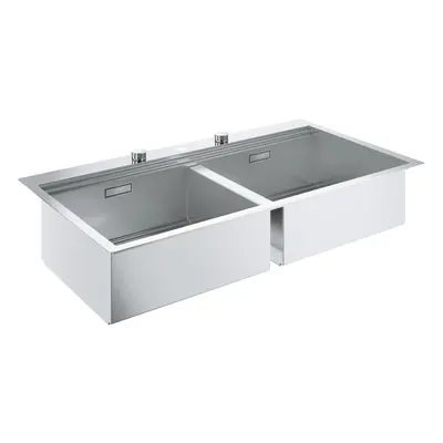 Chiuveta bucatarie Grohe K800, doua cuve, 1024x560mm, inox - 31585SD0