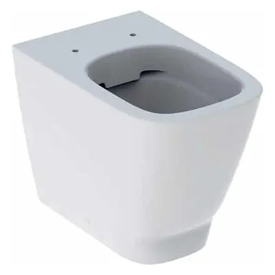 Vas wc pe pardoseala Geberit Smyle Square Rimfree 54x35 cm, pentru rezervor ingropat, alb - GEC5