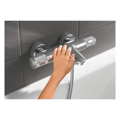 Baterie cada/dus Grohe Grohtherm 1000 Performance,termostat,crom,montare perete-34830000