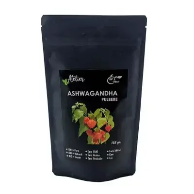 Ashwagandha pulbere, 125g, Sanoviva Farma