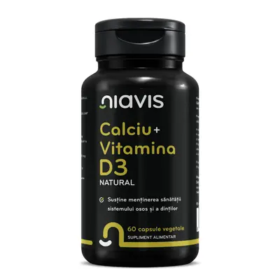 Calciu + Vitamina D3 nATURAL 60 cps