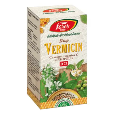 Vermicin Sirop antiparazitar cu miere si propolis 100 ml