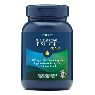 Gnc Triple Strength Fish Oil Mini, Ulei De Peste, 120 Cps