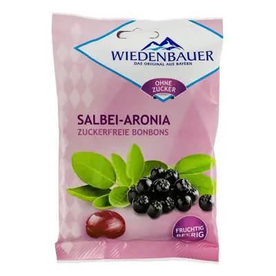 Bomboane fara zahar cu salvie si aronia, 75g Wiedenbauer