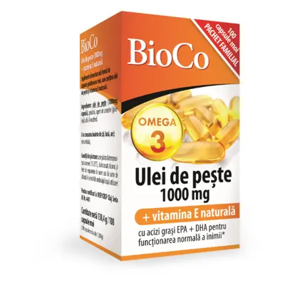 BioCo Ulei de peste 1000mg x 100 capsule