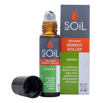 SOiL Roll-On Energy cu Uleiuri Eseniale Pure Organice ECOCERT 10 ml Energizant NOU