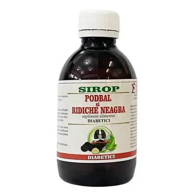 Sirop Podbal si ridiche neagra pentru diabetici, 200 ml, Elidor