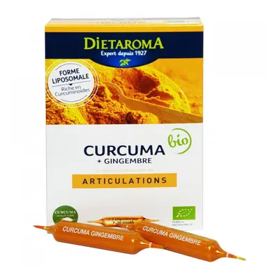 Turmeric Bio si ghimbir (Curcuma) 20 fiole*10 ml