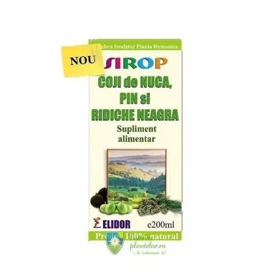 Sirop Coji de nuca, pin si ridiche neagra 200 ml