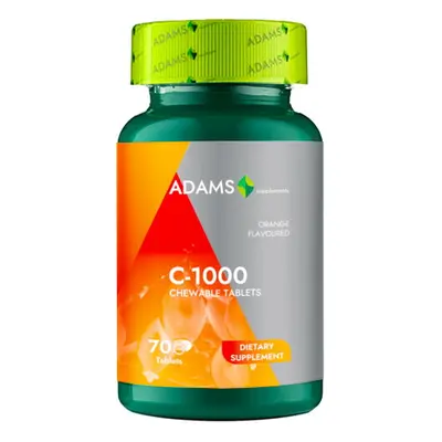 Vitamina c 1000 cu aroma de portocale 70 tablete masticabile