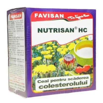 Ceai pentru scaderea colesterolului, Nutrisan HC, 50 g, Favisan