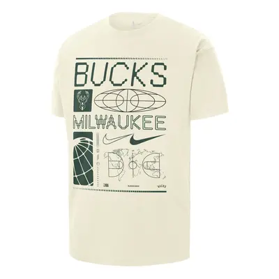 Nike NBA Milwaukee Bucks Max90 Tee - Bărbați - Tricou cu maneca scurta Nike - Alb - FQ6090-133 -