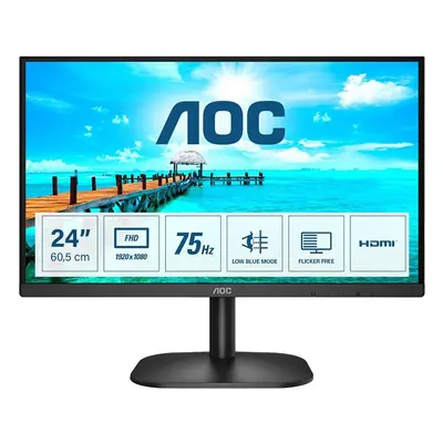 AOC Monitor LED 24B2XHM2 VA 75Hz (23.8“, 16:9, 1920x1080, VA, 75Hz, 250 cd/m², 3000:1, 20M:1, 4 